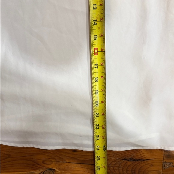 Calvin Klein Cream Blouse with Embellished Bell Sleeves Size Medium - Picture 7 of 10